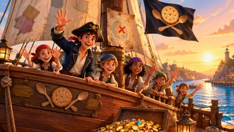 Pirate Map Mix-Up invitation poster